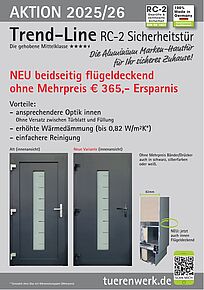 Aktion Haustür Trend-Line Aluminium-Haustür mit RC2
